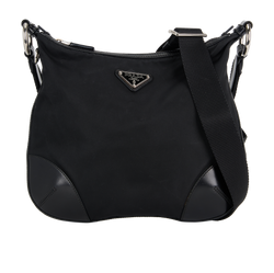 Crossbody, Nylon/Leather, Black, 165, 3*